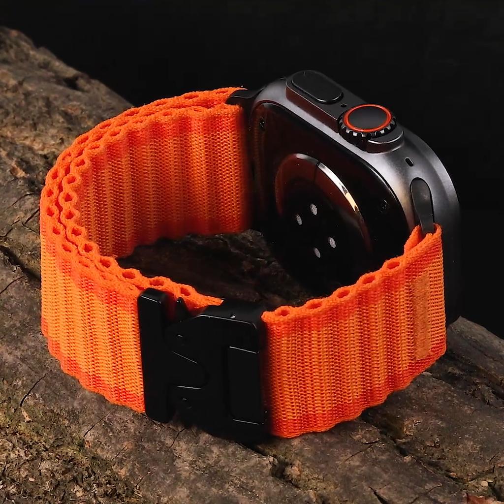 Parachute Straps For Apple Watch Ultra 2 Band 49mm 46mm 45mm 44mm 42mm 40 41 Nylon Bracelet Correa IWatch Series 10 9 8 7 6 5 SE