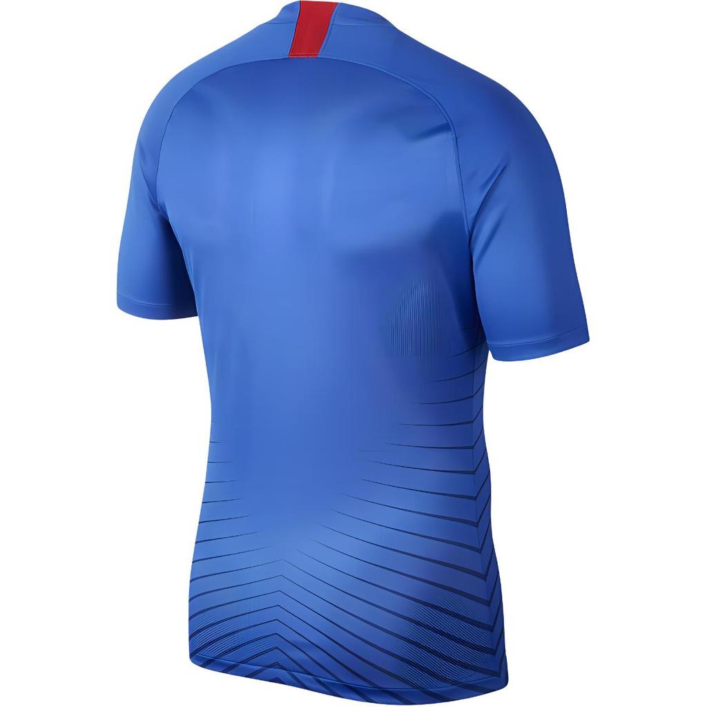 Nike Logo Embroidered Pattern Comfortable Casual Short Sleeve Soccer Shirt Men Tops Blue AR4504-481