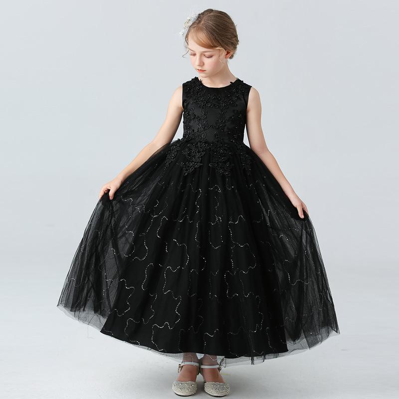 Girls Kids Puffy Princess Dress Wedding Party Performance Flower Girl Dress