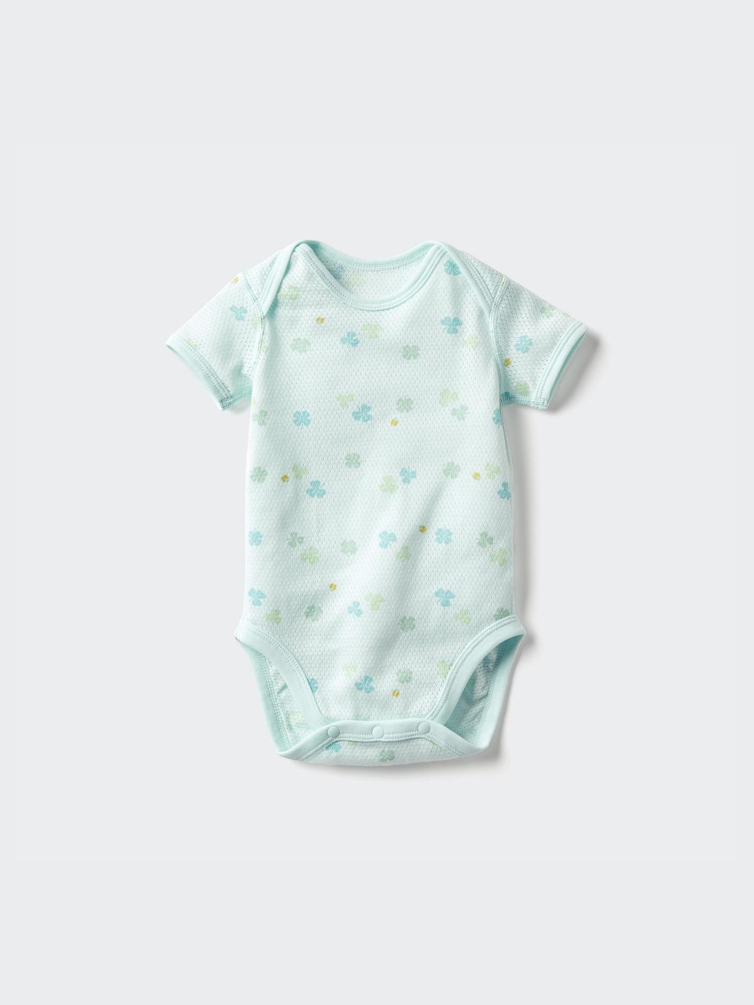 

Uniqlo Bn Cotton Mesh Inner Bodysuit Short Sleeve Pattern 53 GREEN/BABY 80
