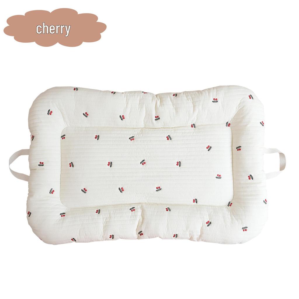 Korean Baby Double-Sided Quilted Cotton Handbag: Foldable, Breathable Infant Mattress Pad