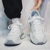 Men's 2025 Trendy Silver Mesh Thick-Soled Dad Sneakers – Lightweight and Casual Running Shoes