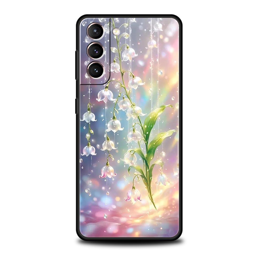 Lily Of The Valley Clear Floral Phone Case for Samsung Galaxy S26 S25 S24 S23 S22 S20 S21 FE Ultra S25 Edge Plus Soft TPU Cover