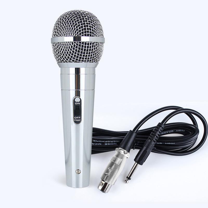 Full Metal Dynamic Wired Microphone for KTV, Live Streaming, and Audio Amplification