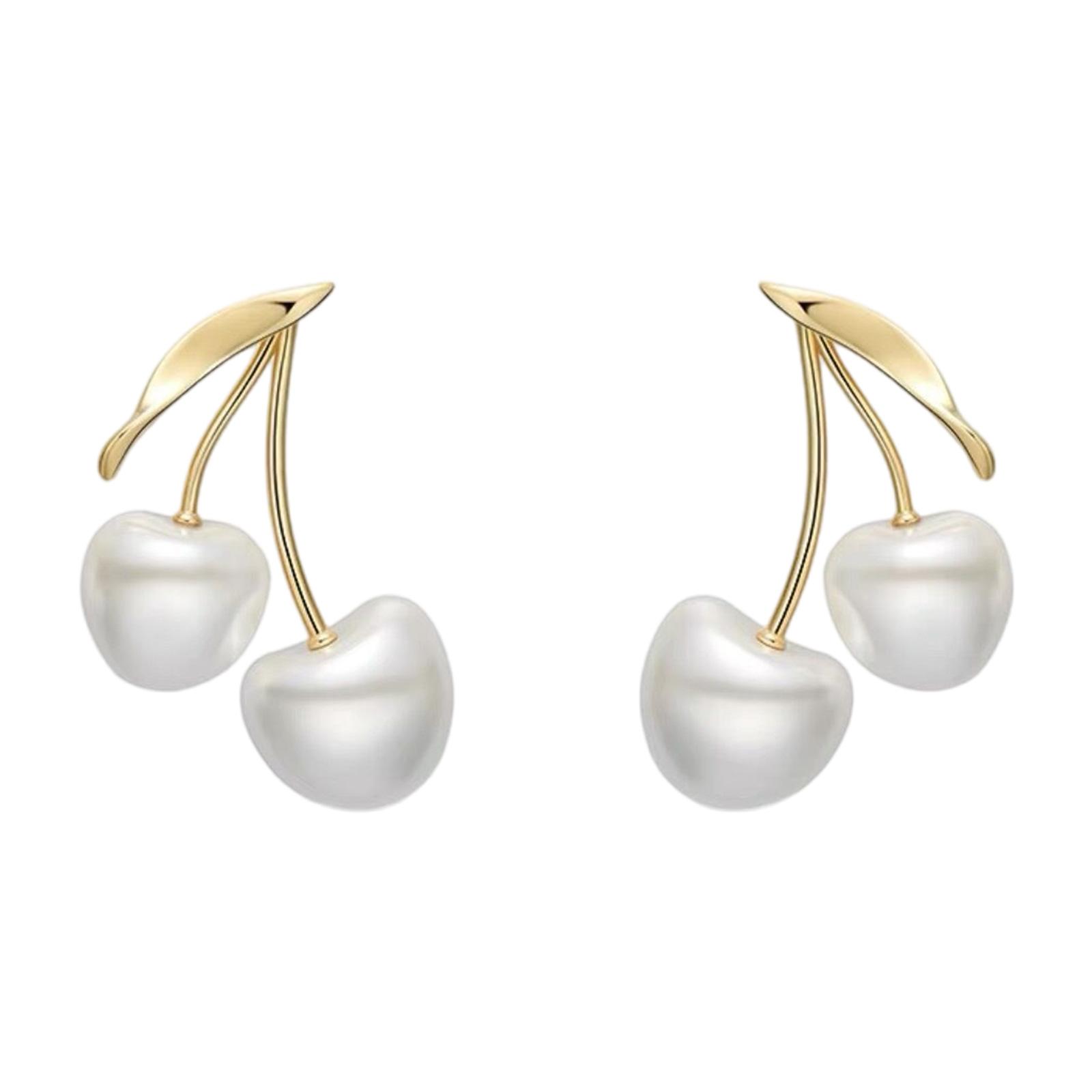 

Серьги с вишневым жемчугом во французском стиле Уникальные кремовые серьги с вишневым жемчугом для чувствительной кожи На каждый день Особые случаи