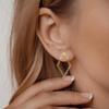 2025 Moderne Geometrische Doppellagige Rhombus-Ohrringe für Damen