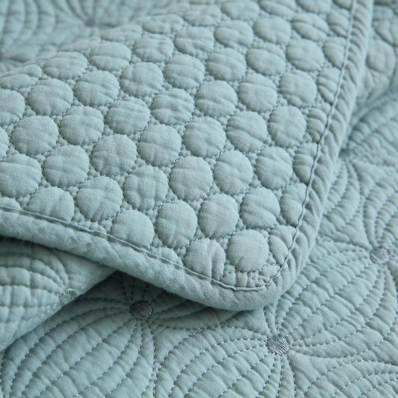 Double-Sided Cotton Washed Quilted Sofa Cushion Nordic Modern Simple Plain Embroidered Leather Sofa Cushion Towel
