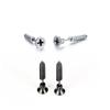 Stainless Steel Unisex Stud Earrings Punk Gothic Hip Hop Style Phillips Screw Pin Hoop Drop Dangle Earring Set
