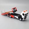 1/50 Schaal VOLVO VAN Type Legering Aanhangwagen Model Simulatie Metalen Autotransporter Sleepwagen Pull Back Geluid en Licht Speelgoedvrachtwagen