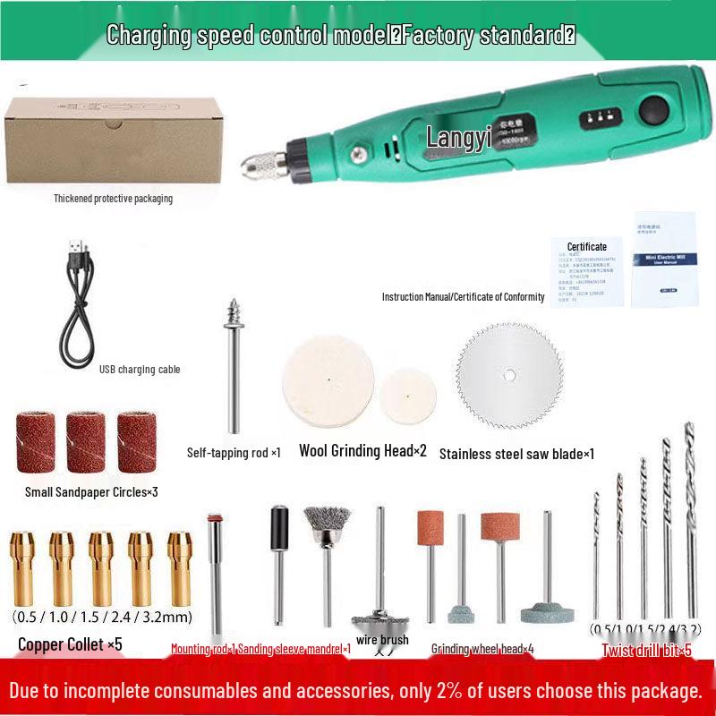 Electric Handheld Mini Grinder for Wood, Jade Carving & Polishing