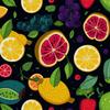 Outdoor Dekostoffe Oxford - Motiv Obst | Dx6326