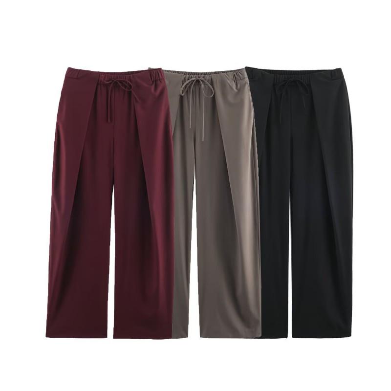 Womens Casual Pleated Pants 2026 Commute Fashion Versatile Trousers 4043267