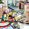 Sponge Expressions Pattern Office Rug Chair Mat, Game Carpet, Suitable for Front Door, Bedroom, Living Room, Desk, Holiday Gift