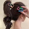 Personalized Hollow Out Animal Hair Claw Colorful Cartoon Dog Hair Clip Animal Shark Clip Women Headwear Daily