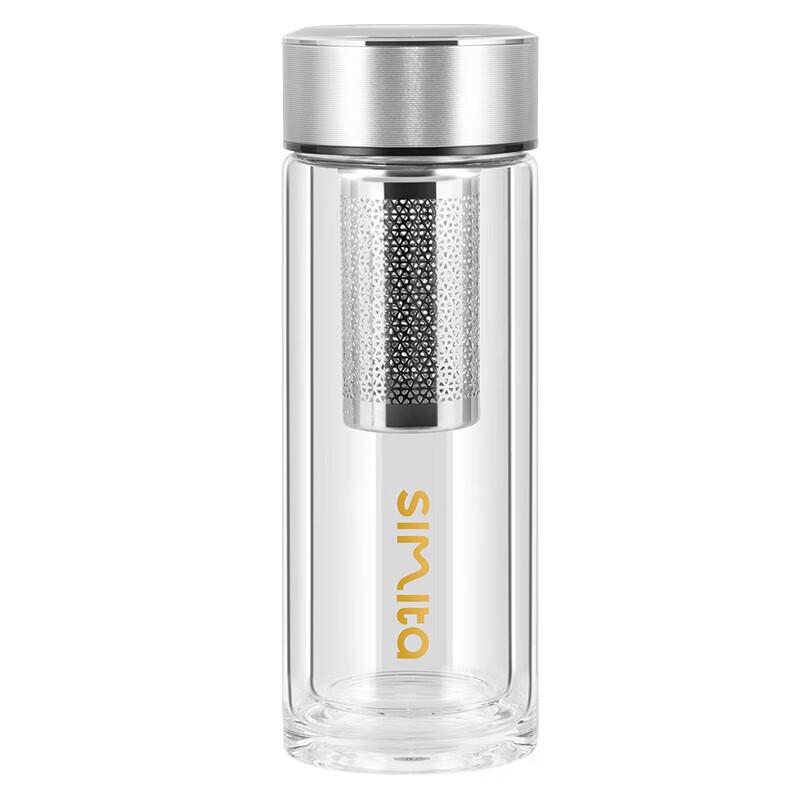 Simita Double Wall Glass Tea Infuser Mug