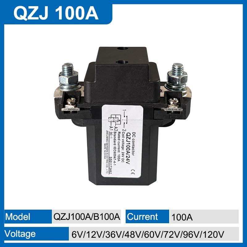 

Контактор постійного струму QZJ 50A 100A 200A 400A 600A 1NO 1NC 6V 12V 24V 36V 48V 60V 72V 84V 96V 120V Джерело живлення для навантажувача 110V&1NO