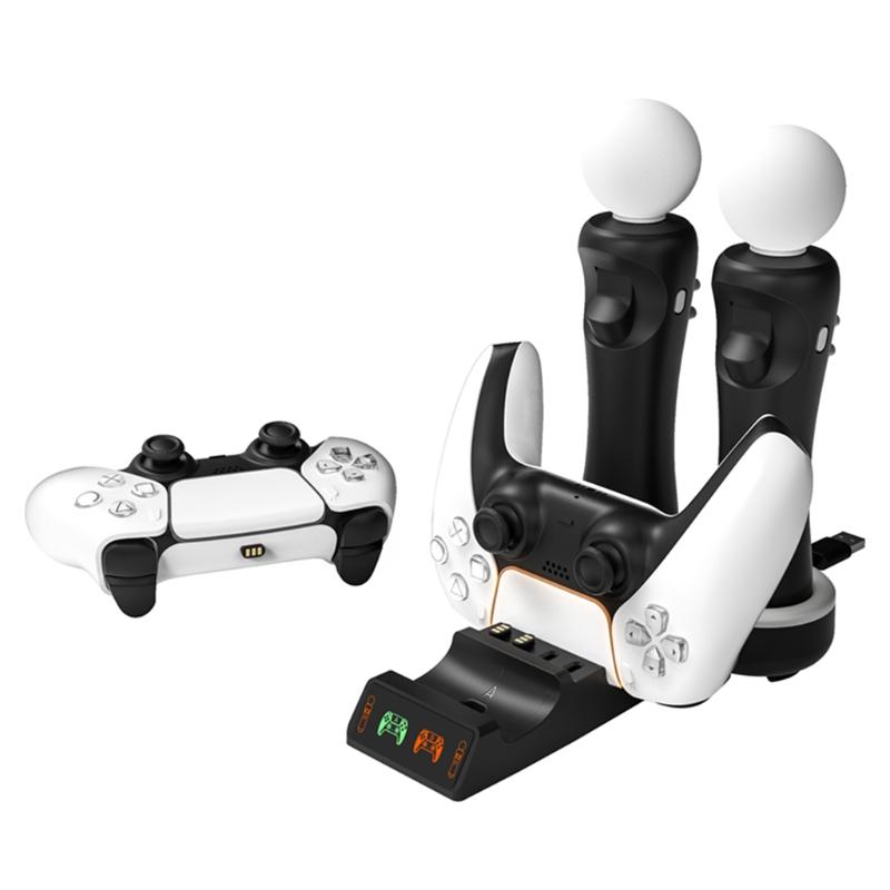 Verbessertes Controller-Ladegerät, Schnellladeadapter, Ladestation ock für /PS VR MOVE