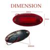 6 PCS Amber LED Side Marker Clearance Heavy Truck Lighting 24V Trailer Marker Light Red Chicken Lights for Semi Trucks Marker Lights Universal Fit