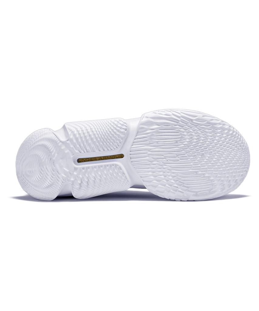 UA FLOW FUTR X 3 Gold [Under Armor] White/White/Metallic 28.5