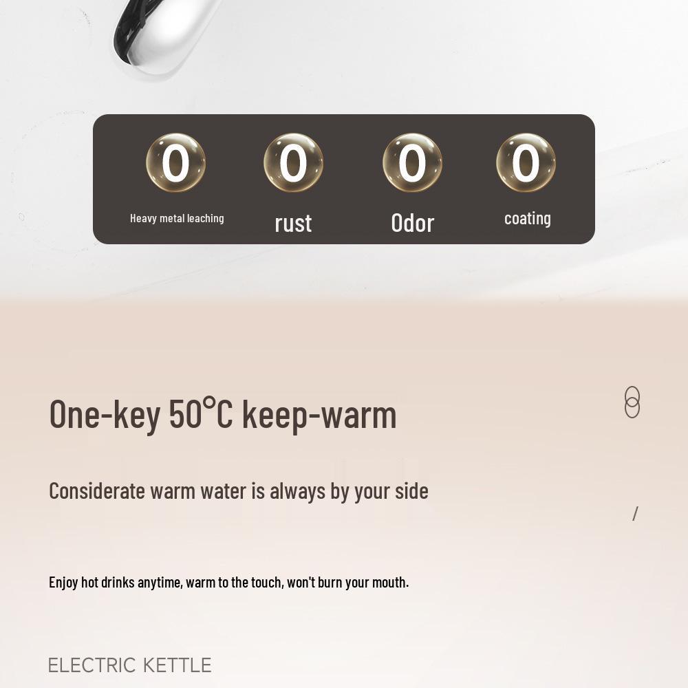 Smart Home 2L Pure Titanium Electric Kettle for Tea Brewing with Integrated Heating and Insulation