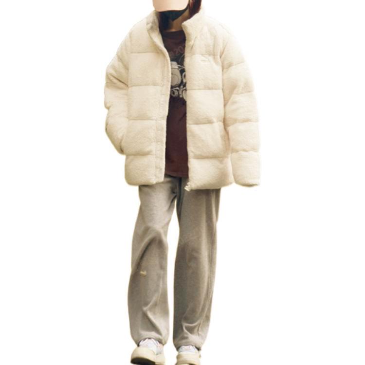 Puma Giacca in Pile Unisex Outerwear Monocolore con Logo Ricamato Collo Alto e Zip Bianco 929827-01