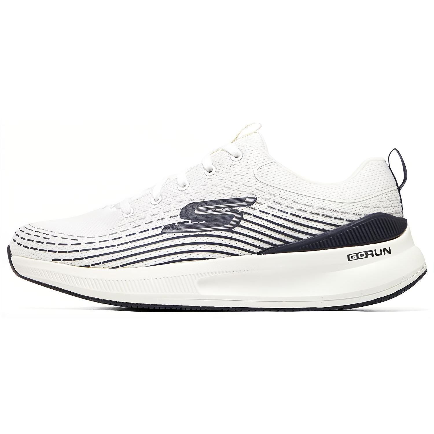 Skechers Go Run Pulse Comfortable Low-Top Casual Running Shoes Men sneaker White Black 220536-WNV 42