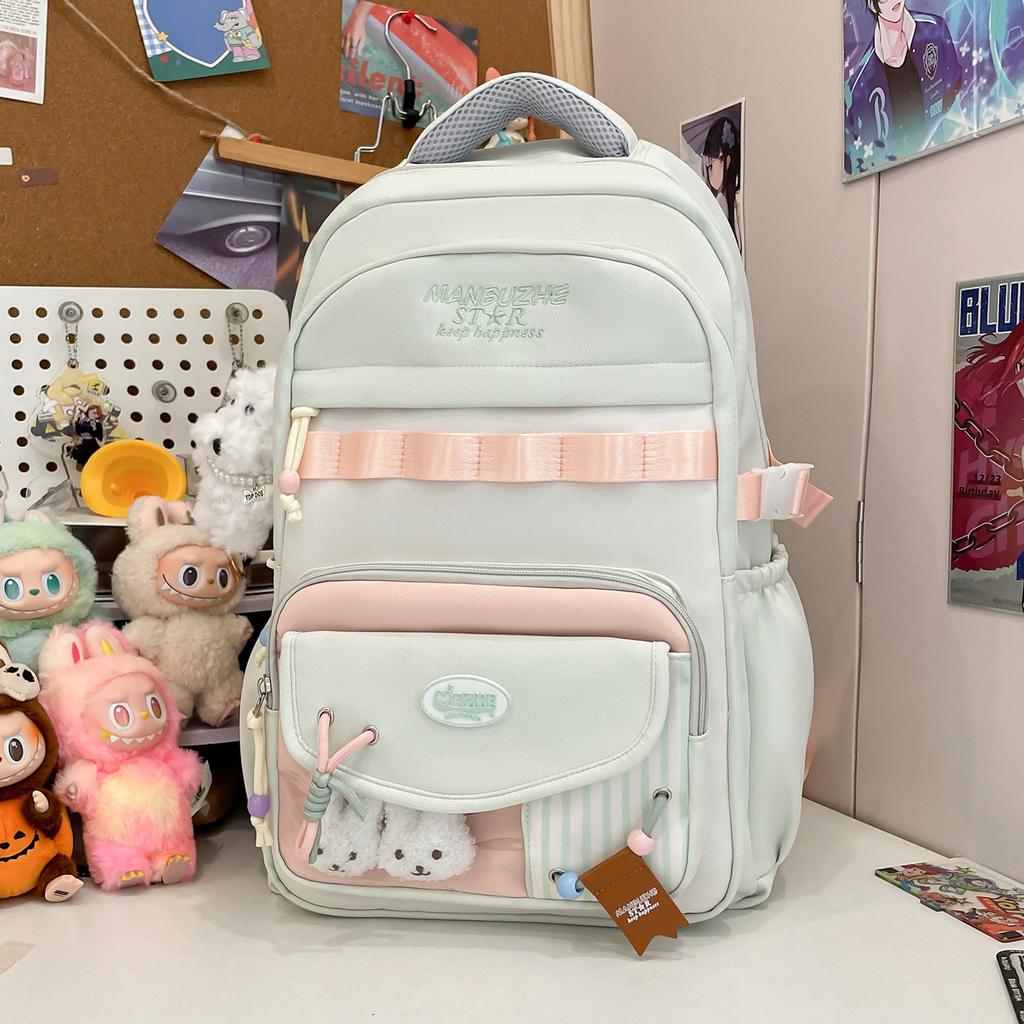 female junior high school students Mori cute backpack versatile campus small fresh student large capacity backpack tide