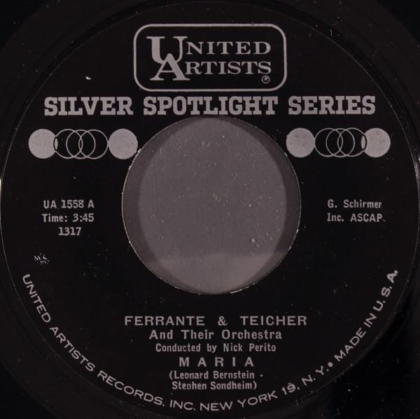

7inch Record FERRANTE & TEICHER & THEIR ORCHESTR - Maria / I Feel Pretty UA1558 UNITED ARTISTS US Pop Used