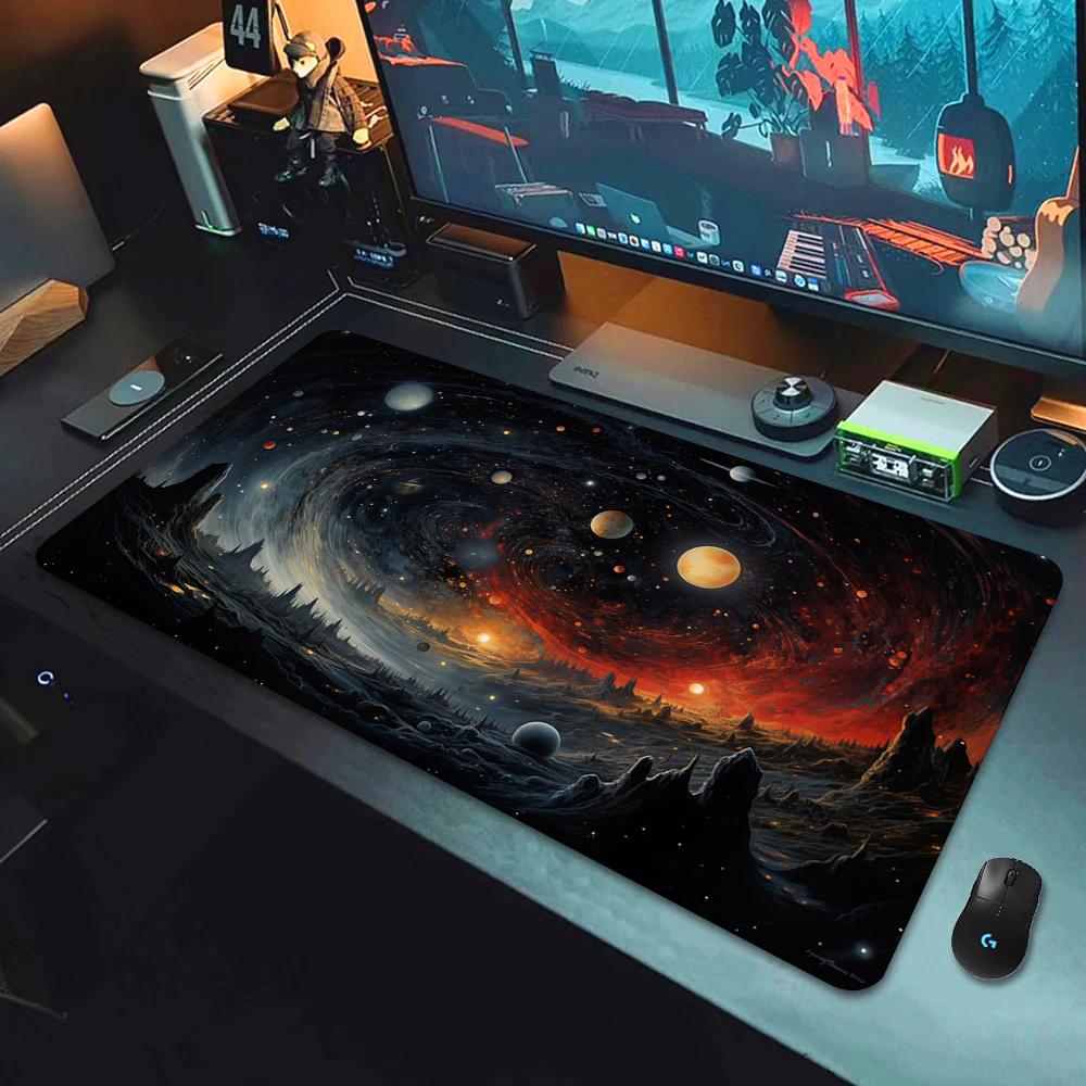 Fantasy Cherry Blossom Tree Mouse Pad Large Computer Keyboard Pads Anime Game Mousepad Game Mats Amazing Landscape XXL Desk Mat