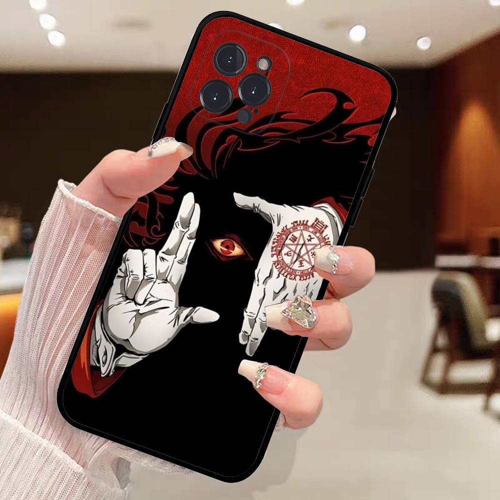 Horror Anime Hellsing Phone Case For IPhone 14 Plus 13 Mini 11 16 15 17 Pro Max Protection Shockproof
