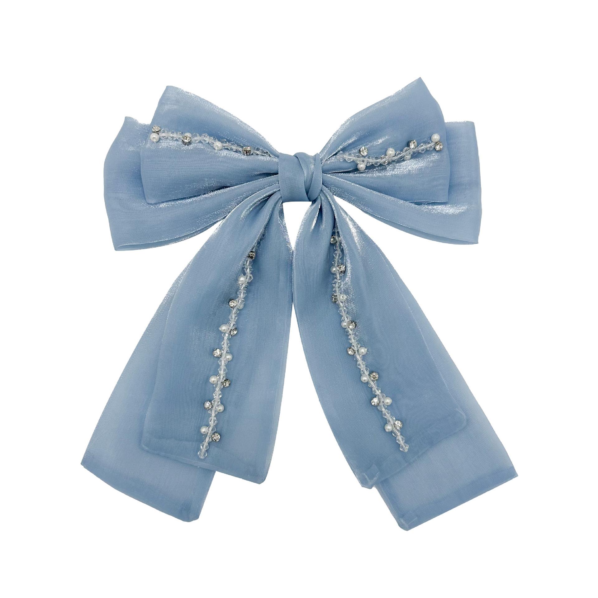 

3D Бисерная брошь-булавка воротник декоративная одежда женские аксессуары для одежды заколки аксессуары для волос Parches Para Ropa бант синий