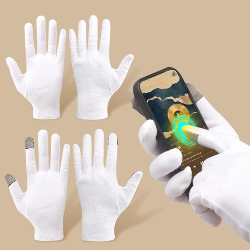Thin Cotton Screen Touch Gloves Breathable Stretchable Handwear Worker Gloves For Outdoor Activity and Various Occasion