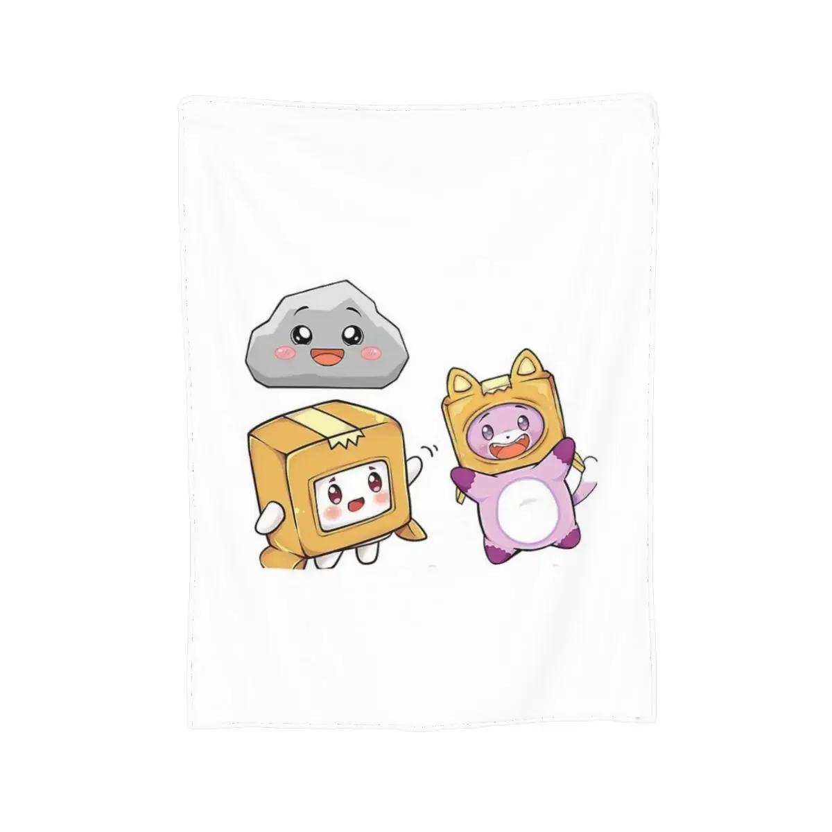 Rocky Lankybox Lanky Box Одеяла Мягкие Теплые Фланелевые Пледы Покрывала Чехол Для Кровати Гостиной Пикника Путешествия Дома Дивана 30x40in