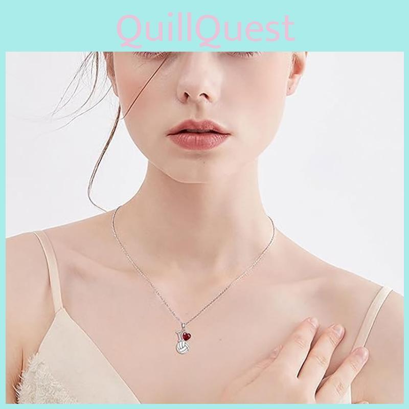 Love Volleyball I Geometric Heart Jewelry Rhinestones Alloy Finish Trendy Women