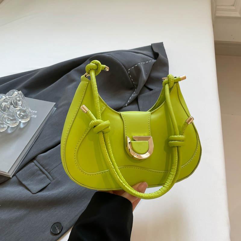 Fashion Women's Bags, Niche Design, Temperament, Underarm Baguette Bag, Simple and Versatile, High-end Single Shoulder Crossbody Saddle Bag