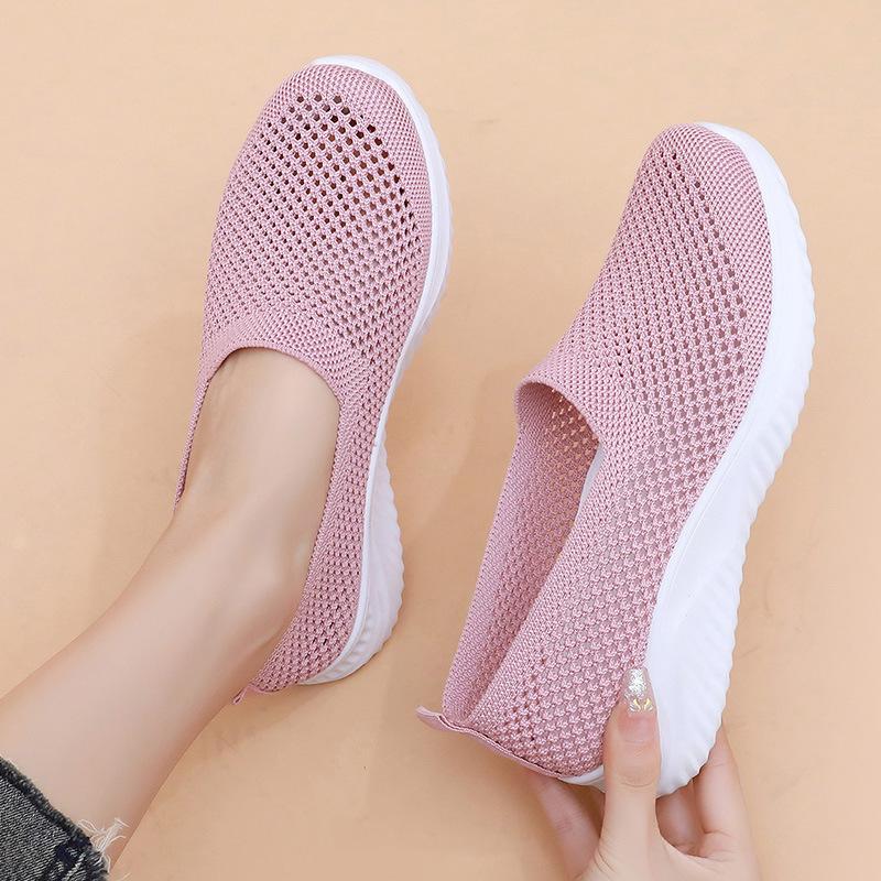 2025 Nuevos zapatos de estilo casual para hombre, zapatos de suela suave, transpirables, de moda, ligeros, zapatos de mujer, zapatos de una sola capa