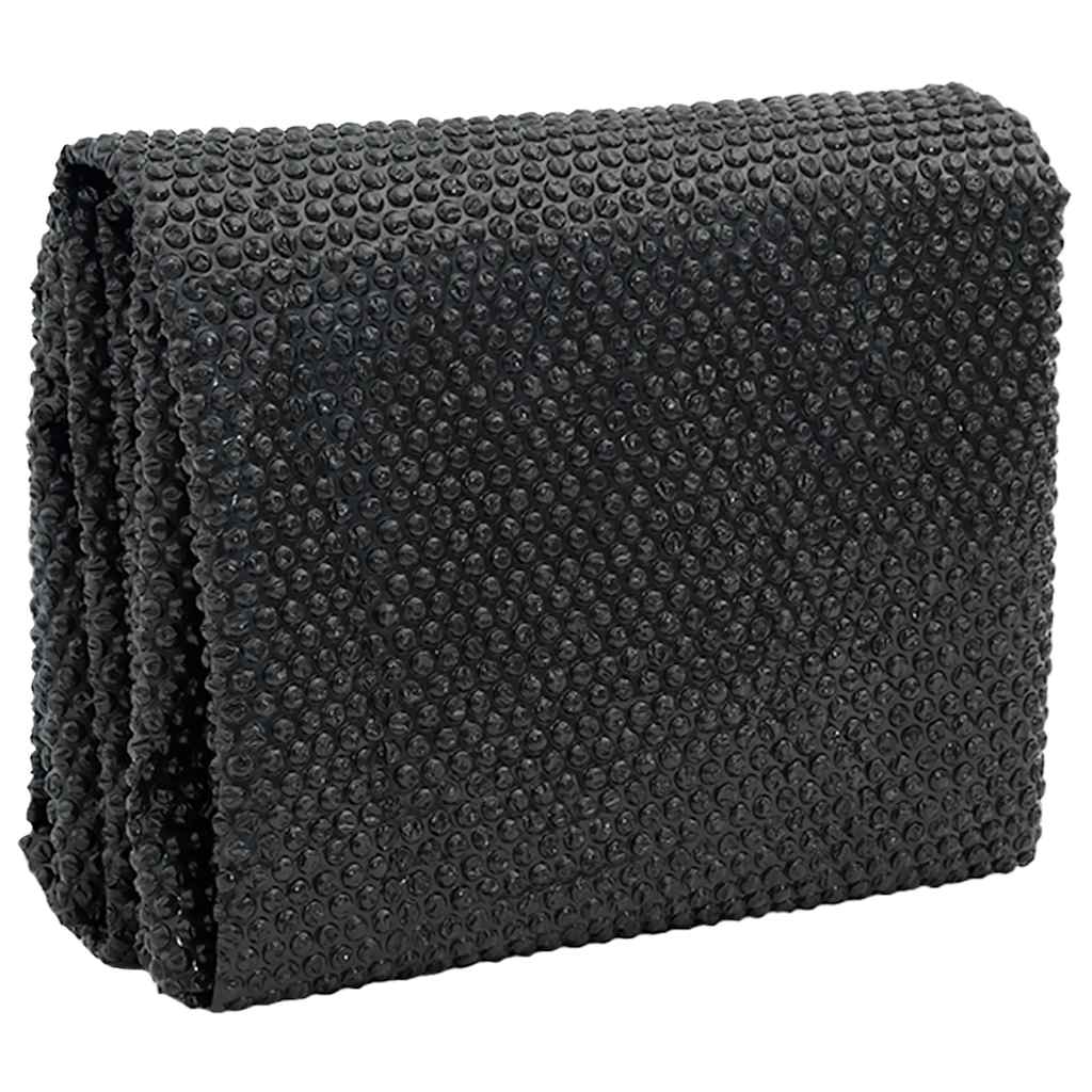 Solare Poolabdeckung PE 300 cm Schwarz und Blau