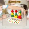 Wooden Shape Sorter Color Matching Toy Educational Counting Sorting and Stacking Stacker