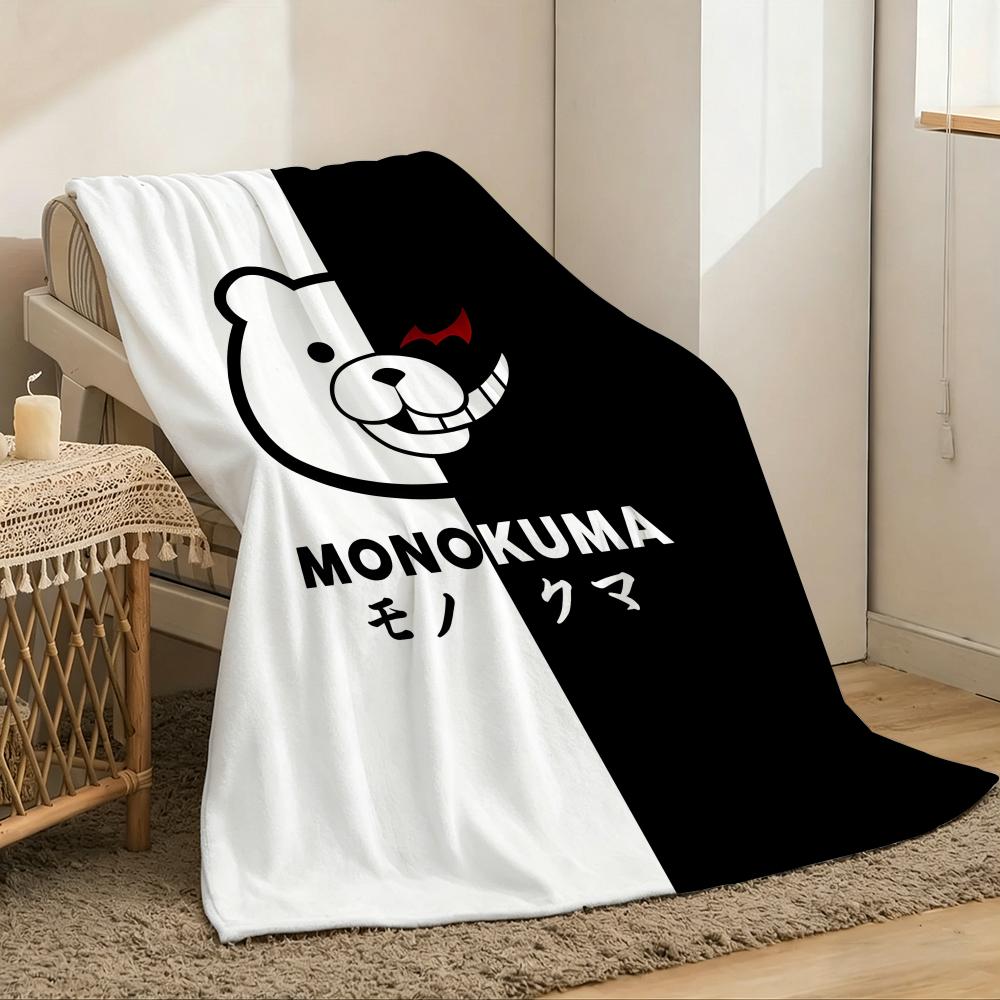 D-Danganronpa Anime Game Throw Lightweight 240g Flannel Blanket Soft Skin-friendly for Summer Cooling