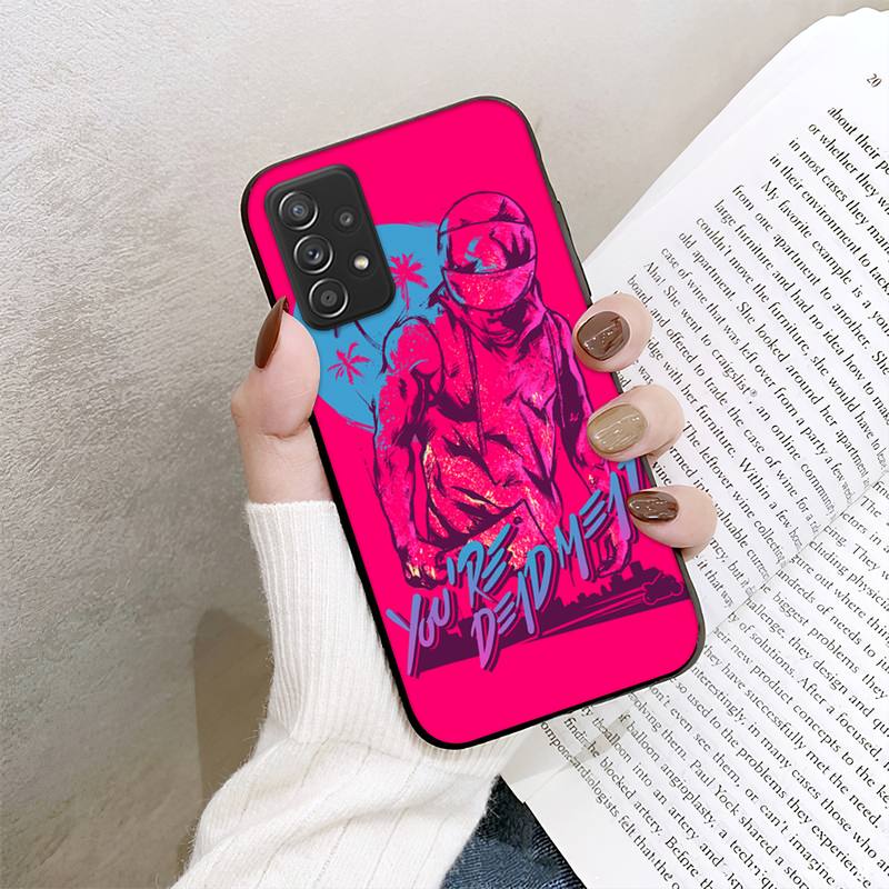 Hotline Miami Game telefoniümbris Samsung Galaxy A02 A12 A21 A22 A32 A41 A42 A51 A71 A72 Shellile