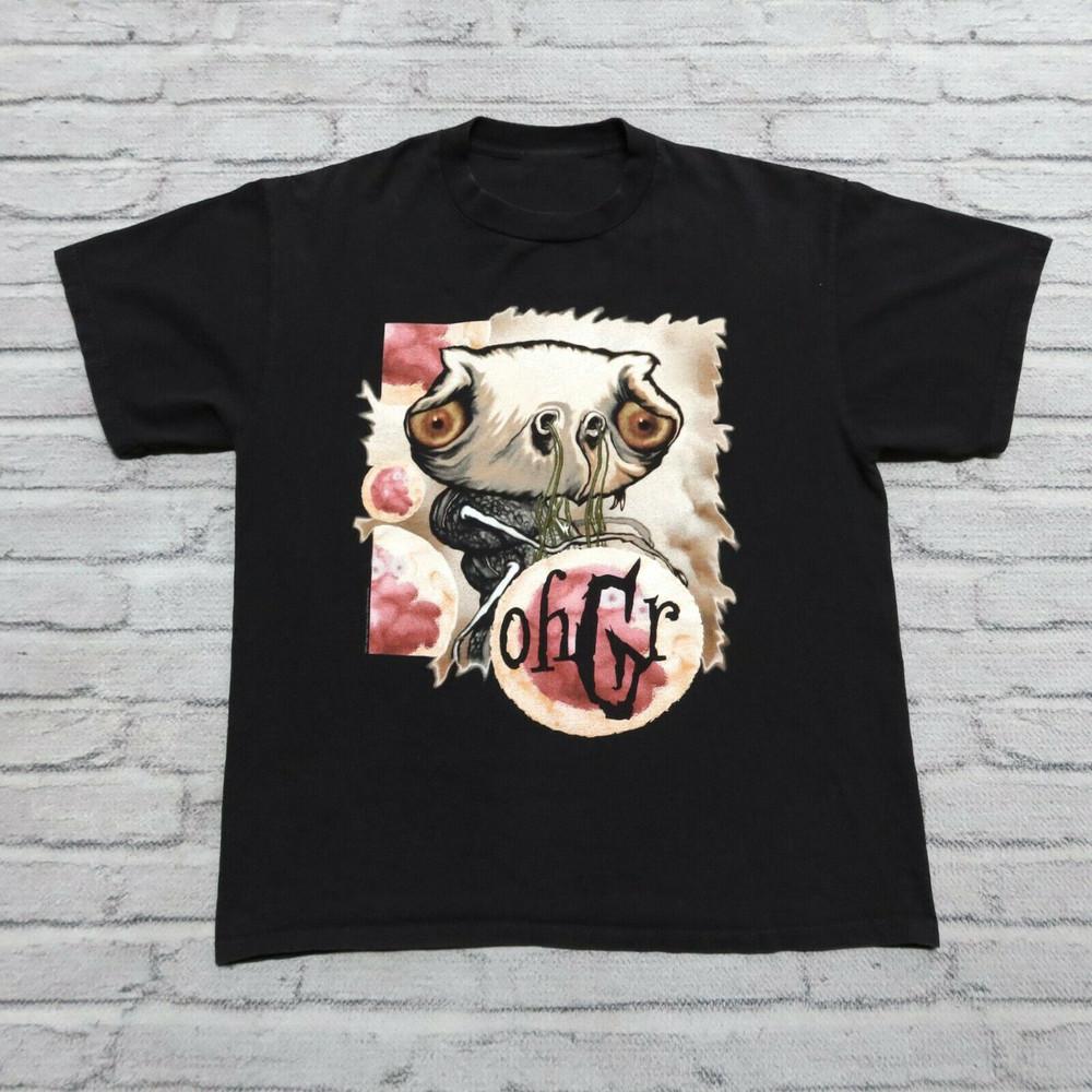 Vintage 2001 Ohgr Skinny Puppy Band T-shirt Black Cotton All Sizes BO682 Unisex T-Shirt L