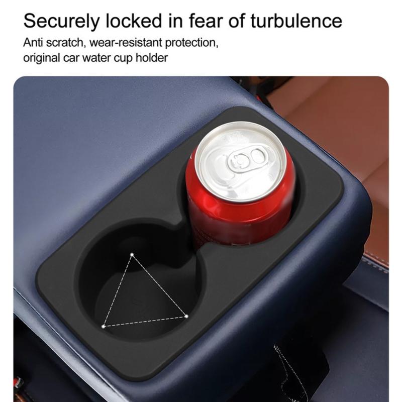 Odorless Flexible Car Cup Insert Drink Organizers Suitable For Vehicle Interior Upgraded Waterproof Antispill Accessory