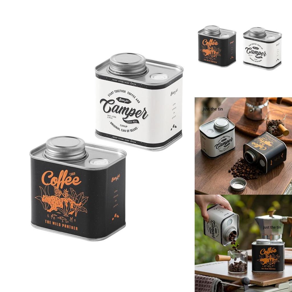 Ins Style Coffee Bean Sealed Canister Outdoor Camping Tin Box For Food Grade Packaging And Storage