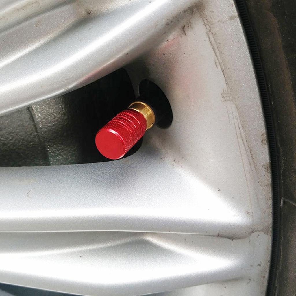 4 pezzi in lega di alluminio per auto, pneumatici, pneumatici, valvola di pressione dell'aria, tappo dello stelo, parapolvere
