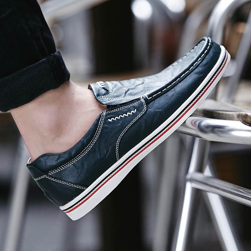 Sapatos Mocassins de Couro Masculinos Plus Size - Sapatos Formais e Casuais para Escritório.