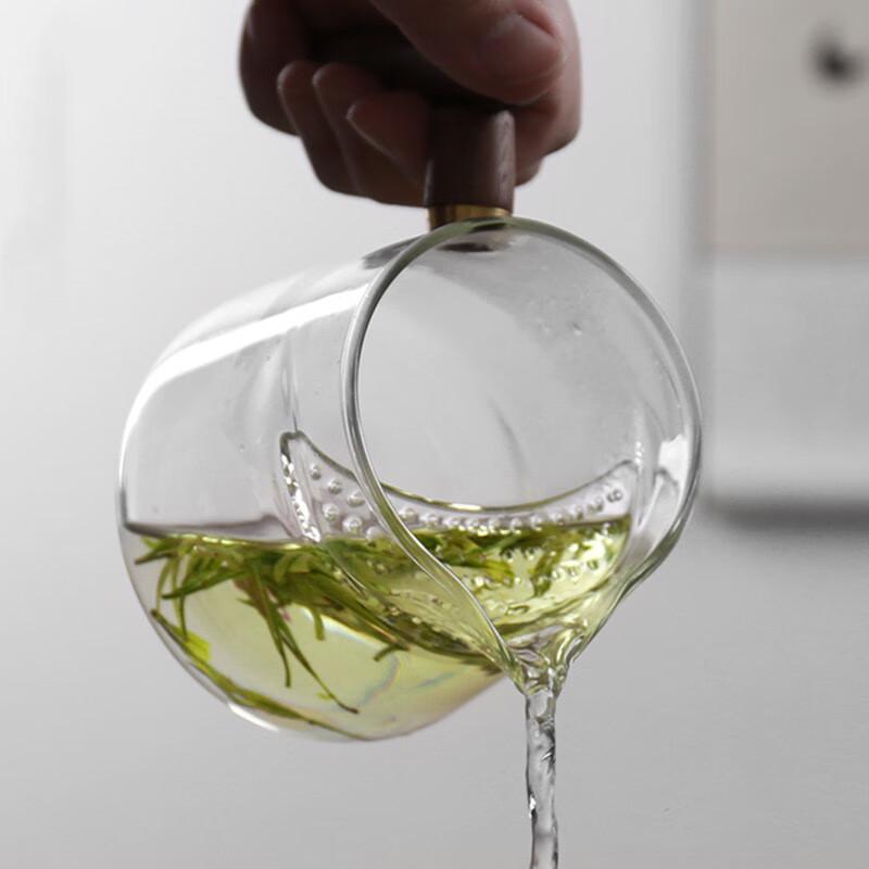 Chaxun 450ml Crescent Glass Teapot with Integrated Filter