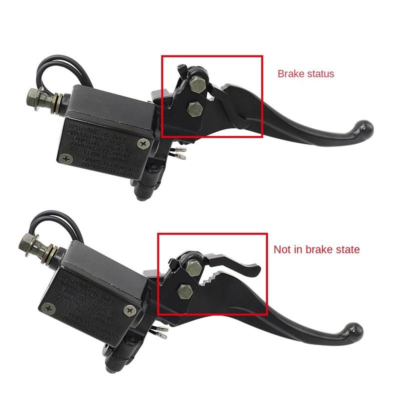 1pcs Motorcycle Left / Right Upper Front /Rear Brake Pump Hydraulic Clutch Pump with Handle Parking Lock for 150cc 250cc