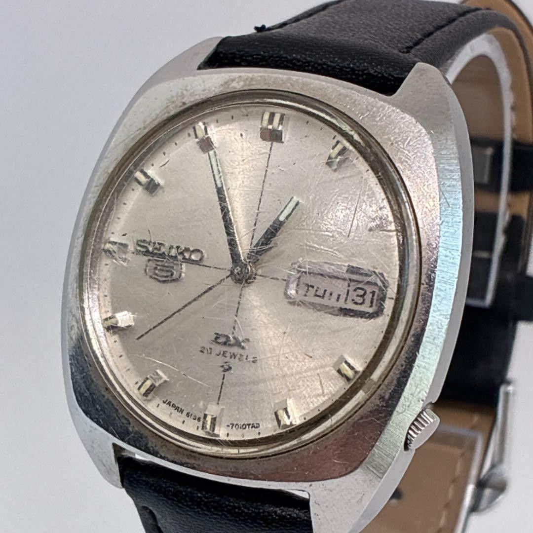 Good working item Seiko Five Deluxe Men s Watch Automatic Winding 1967
