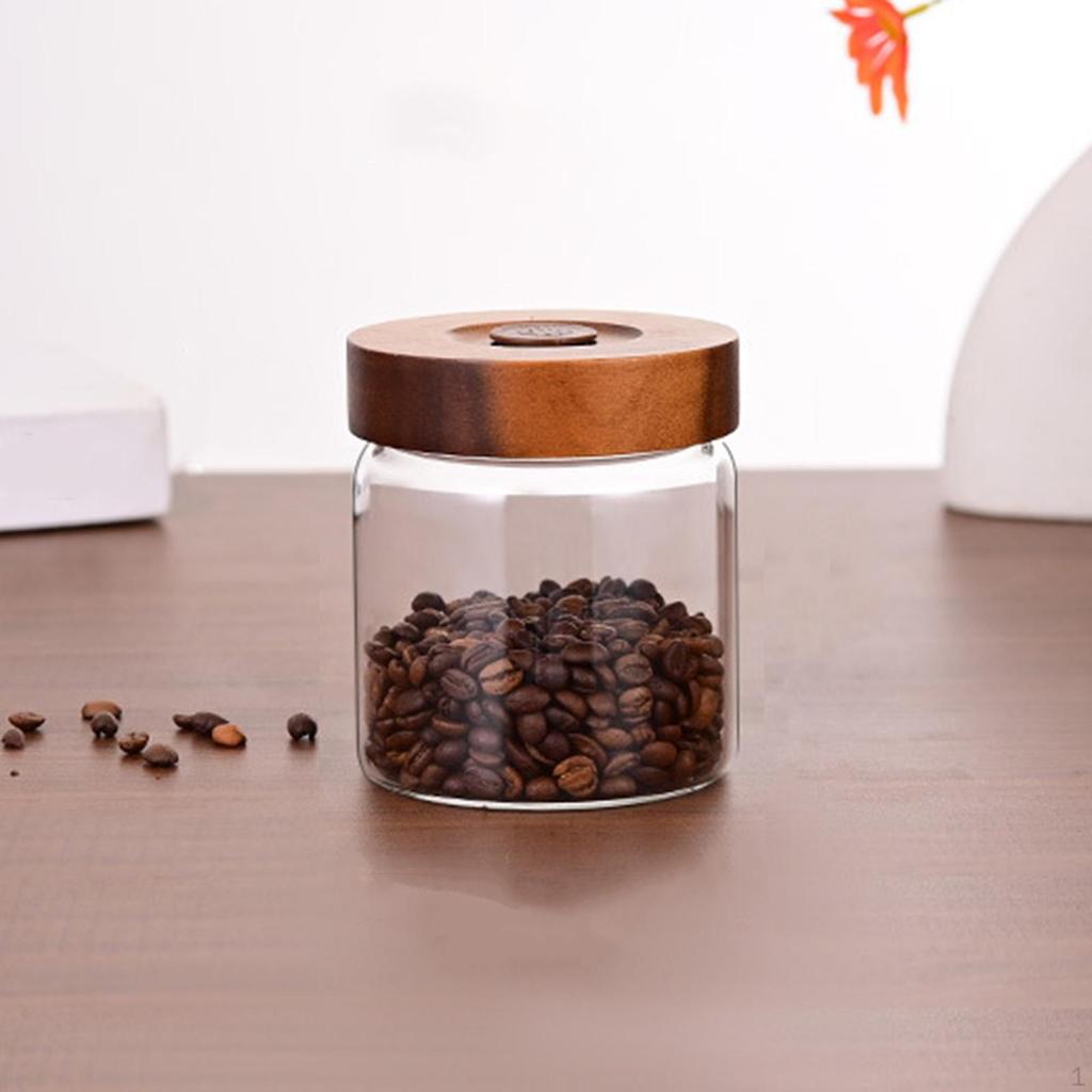 Kaffee A Way Auslassventil Tank Glasfläschchen Lebensmittel Organizer Aufbewahrungsbehälter für Snacks Café Shop