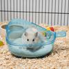 Transparent View Hamster Bathtub Large Space Hamster Sand Bathroom  for Hamster Squirrel Gerbille